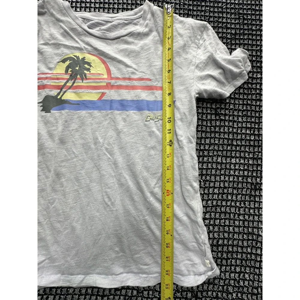 Gap Graphic T-Shirt Kids XXL Gray Cali Surf Palm Tree Sunset Tee